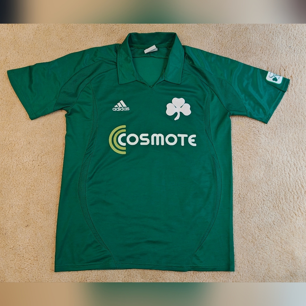 Rare Adidas Panathinaikos 2008 FC Athens Football Soccer Jersey Shirt.